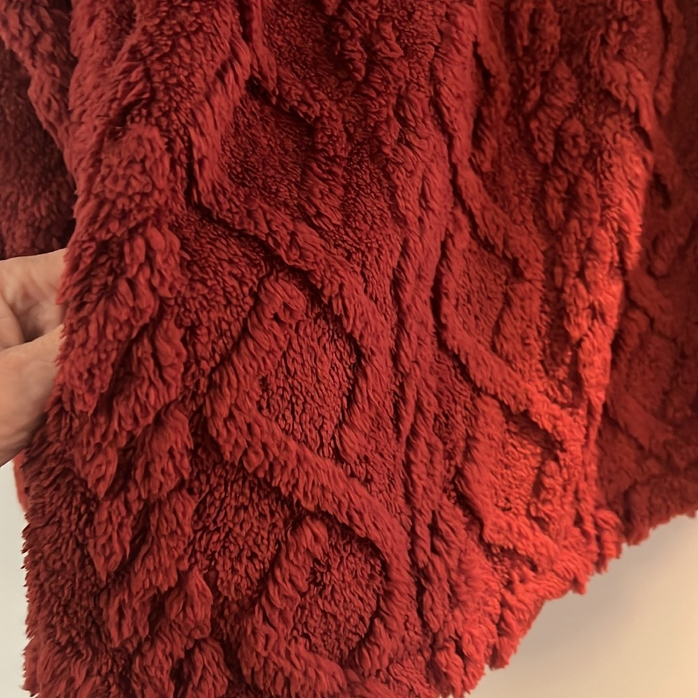 Cozy Red Sherpa Jacket - Picture 4 of 5